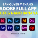Tài khoản Adobe Full App sử dụng được model Nano Banana và Flux